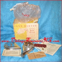 Image for Ann Barton Sears Kenmore Electric Hair Blow Dryer Model #559.8316 Boxed Set with All Original Packaging & Documentation Vintage 1950s “Space Age” Design (EXCEPTIONAL WORKING & AESTHETIC CONDITION) <b><span style='color:red'>*****PRIORITY MAIL SHIPPING INCLUDED – DOMESTIC ORDERS ONLY!*****</span></b><span style='color:purple'>